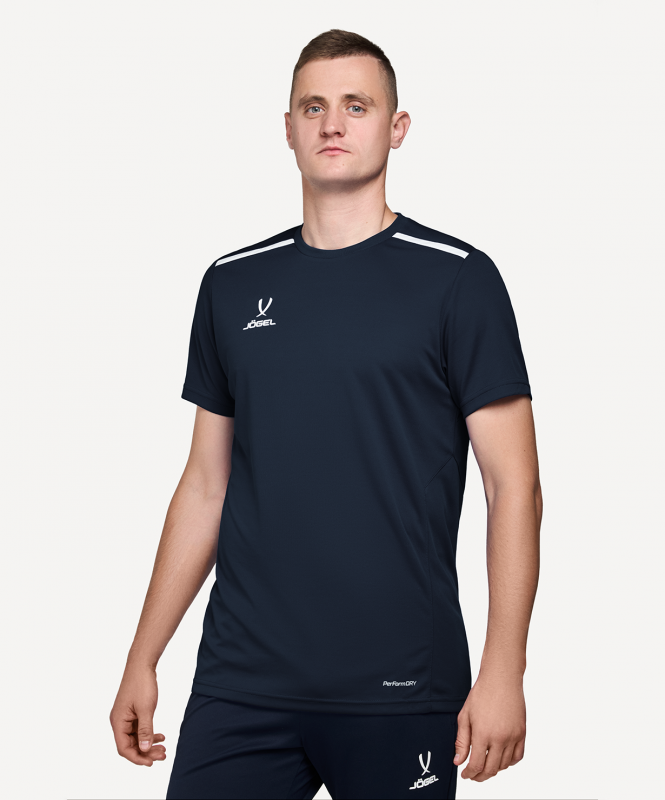 Футболка тренировочная DIVISION Training Tee, темно-синий, размер XL, Jögel ЦБ-00001842