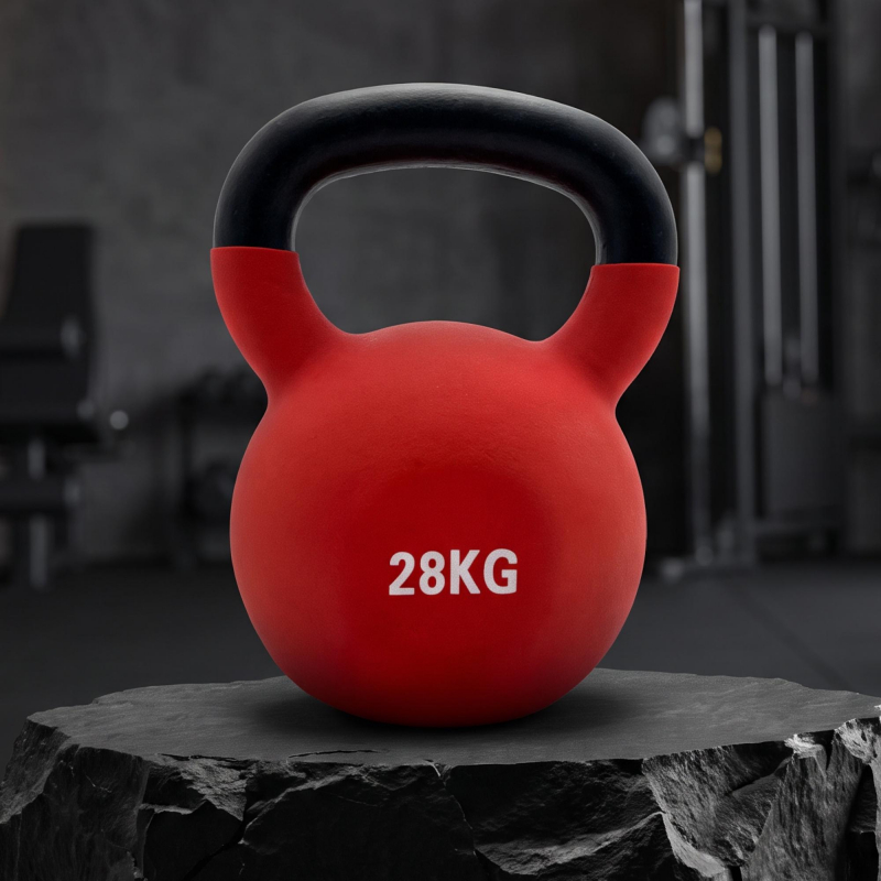 Гиря UNIX Fit виниловая 28 кг Red KBVIN28RD
