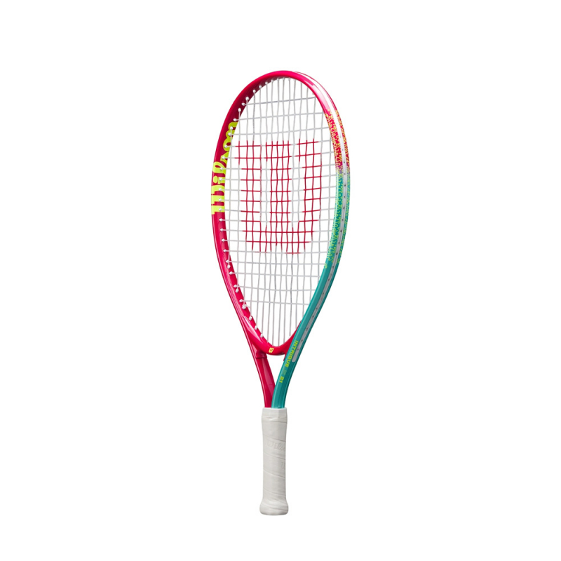Ракетка б/т дет. Wilson Intrigue Jr 21, WR180510U, для дет.5-6лет, алюминий, со струн., розово-бирюзов