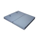 Мат с прорезями для шведской стенки (мягкий щит) Romana 1000*1000*80, в 2 сложения (серый)