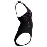 Купальник SPEEDO Hyperboom Splice Muscleback, 8-1347018692, размер 32 (российский размер 44), полиэстер, ПБТ, чер-сирен