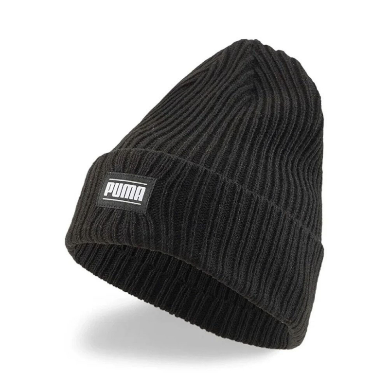 Шапка спортивная PUMA Classic Cuff Beanie, 02482601, черный