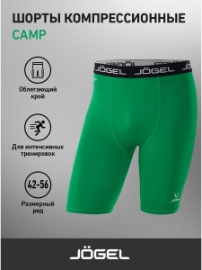 Шорты компрессионные Camp PerFormDRY Tight Short, зеленый, Jögel