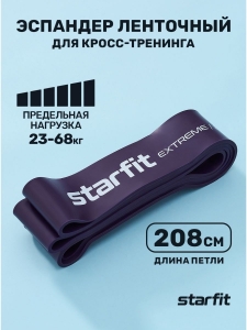 Эспандер ленточный для кросс-тренинга ES-803, 23-68 кг, 208х6,4 см, фиолетовый, Starfit