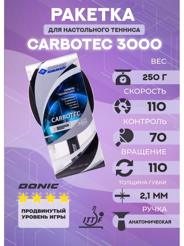 Ракетка DONIC Carbotec 3000