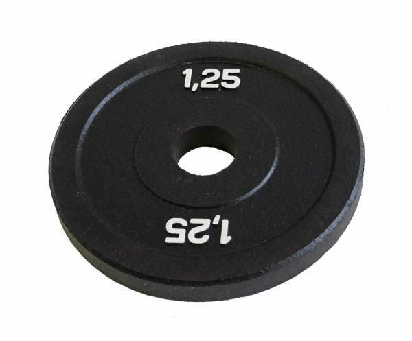 Диск бамперный 1,25 кг (черный) Original FitTools FT-BPB-1,25