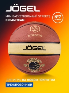 Мяч баскетбольный Streets DREAM TEAM №7, Jögel