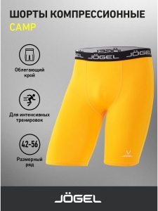 Шорты компрессионные Camp PerFormDRY Tight Short, желтый, Jögel