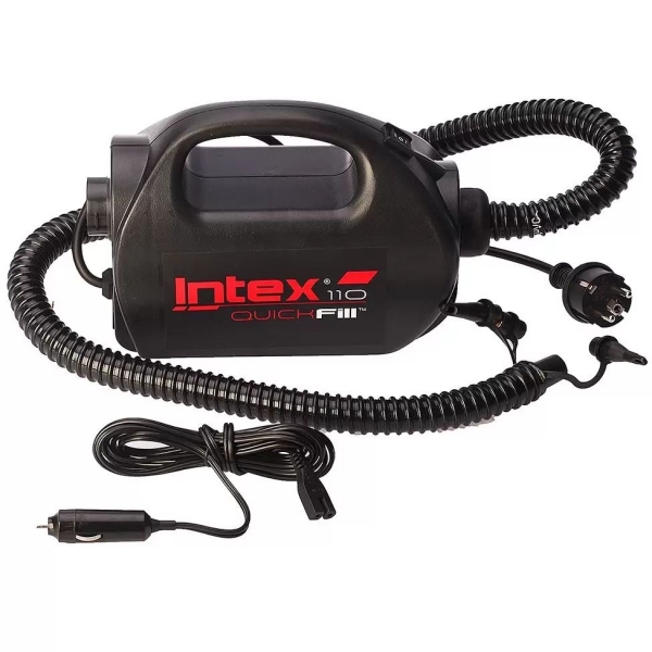 Электрический воздушный насос Quick-Fill High PSI Indoor/outdor Electric Pump  220В/12В Intex 68609