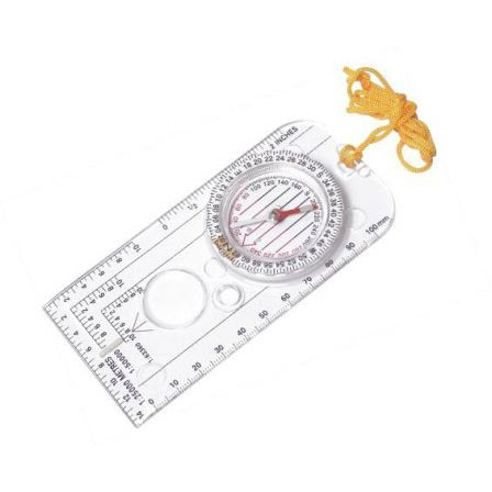 Компас с линейкой и линзой Дельта-фитнес F04599