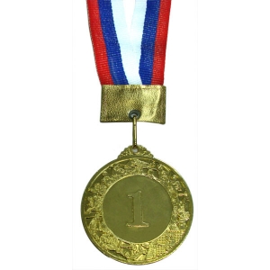 Медаль 1-место 6,0*0,3см. Спортекс No.96-1