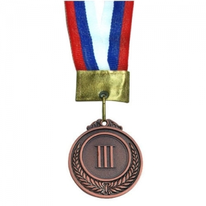 Медаль 3-место малая 5,3*0,3см. Спортекс No.97-3