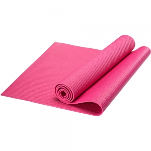 Коврик для йоги, PVC, 173x61x0,4 см розовый Спортекс HKEM112-04-PINK