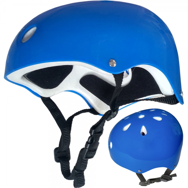 Шлем защитный универсальный JR голубой Спортекс F11721-1