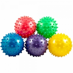Мяч надувной массажный d-8 см. материал:ПВХ,цвета Mix:красный/синий/зеленый/розовый Спортекс F18566