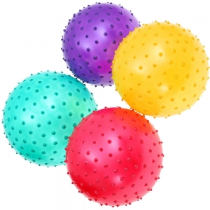 Мяч надувной массажный d-20 см. материал:ПВХ,цвета Mix:красный/синий/зеленый/розовый Спортекс F18570