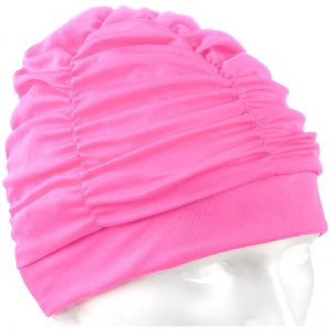 Шапочка для плавания текстильная лайкра розовая Спортекс E36889-2