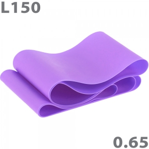 MTPL-150-65 Эспандер ТПЕ лента для аэробики 150 см х 15 см х 0,65 мм. фиолетовый Спортекс