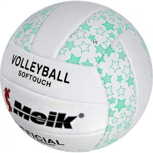Мяч волейбольный Meik-2898 зеленый PU 2.5, 270 гр, машинная сшивка Спортекс R18039-3