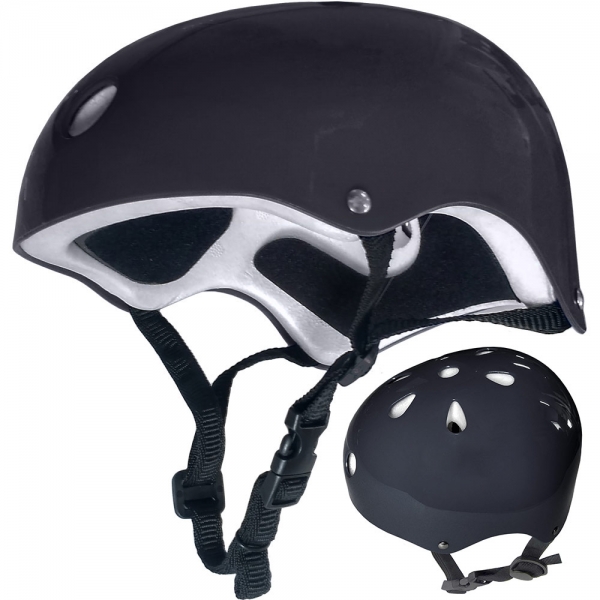 Шлем защитный универсальный JR черный Спортекс F11721-2