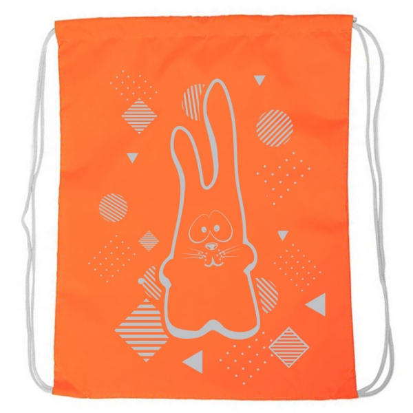Мешок-рюкзак Rabbit оранжевый Neon Спортекс SM-202