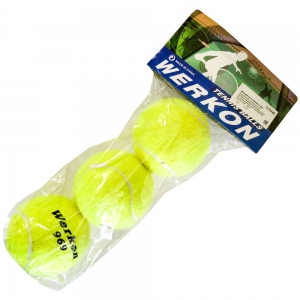 Мячи для большого тенниса 3 штуки в пакете Спортекс C33248