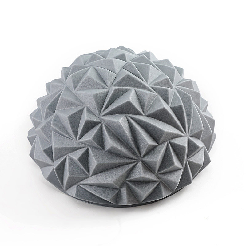 Полусфера массажная круглая надувная серая ПВХ d-16,5см Дельта-фитнес C33512-3