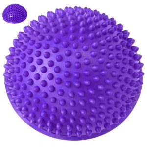 Полусфера массажная круглая надувная фиолетовый ПВХ d-16 см Спортекс C33513-2