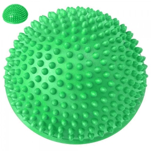 Полусфера массажная круглая надувная зеленый ПВХ d-16 см Спортекс C33513-3