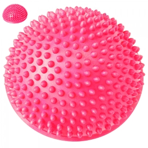 Полусфера массажная круглая надувная розовый ПВХ d-16 см Спортекс C33513-4