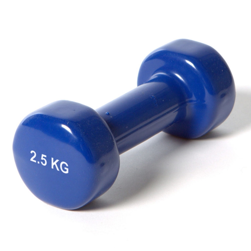 Гантель виниловая York 2.5 кг синяя B31386 10 Дельта-фитнес DB100