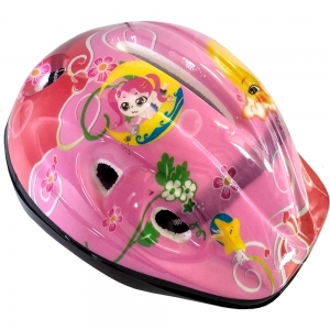 Шлем защитный JR розовый Спортекс F11720-3