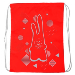 Мешок-рюкзак Rabbit красный Спортекс SM-200