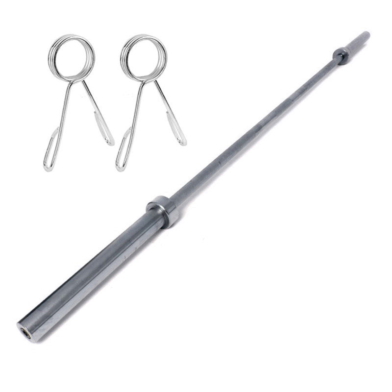 Гриф хромированный олимпийский без подшипников с зажимами d 50 220 см Дельта-фитнес OB-86/B31595