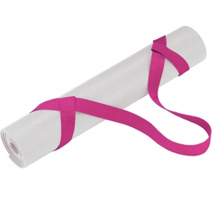 Лямка для переноски йога ковриков и валиков розовый Спортекс B31604
