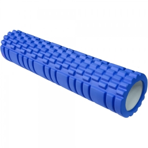 Ролик для йоги синий 61х14см ЭВА/АБС Спортекс E29390