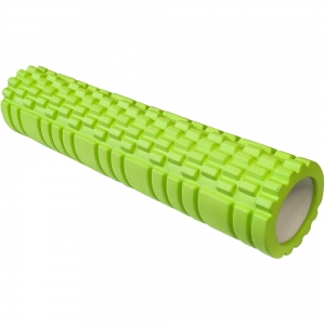 Ролик для йоги зеленый 61х14см ЭВА/АБС Спортекс E29390