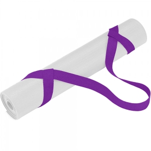 Лямка для переноски йога ковриков и валиков фиолетовый Спортекс B31604