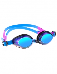 Очки для плавания юниорские AQUA Rainbow Mad Wave синие