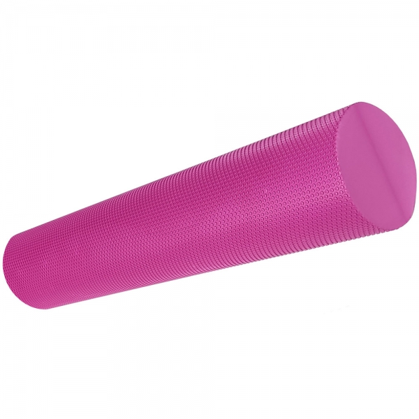 Ролик для йоги полумягкий ЭВА Профи 60x15cm розовый Спортекс B33085-4