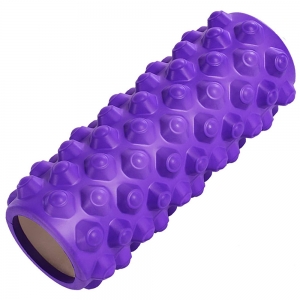 Ролик для йоги фиолетовый 33х14см ЭВА/АБС Спортекс B33071
