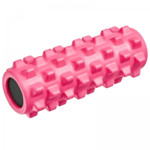 Ролик для йоги полнотелый розовый 33х12см., ЭВА/ПВХ/АБС Спортекс B33090
