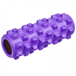 Ролик для йоги полнотелый фиолетовый 33х12см., ЭВА/ПВХ/АБС Спортекс B33091