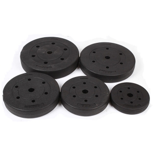 Диск пластиковый/цемент чёрный d 26 мм. 3 кг. Дельта-фитнес CPL-026-3