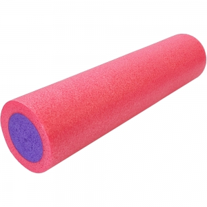 Ролик для йоги полнотелый 2-х цветный розовый/фиолетовый 45х15см. B34493 Спортекс PEF45-5