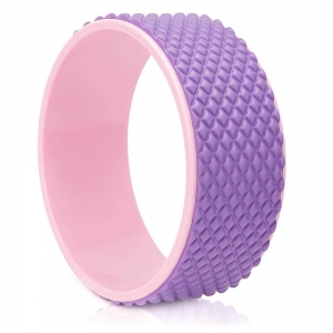 Колесо для йоги массажное 31х12см 6мм розово/фиолетовое D34474 Спортекс FWH-101