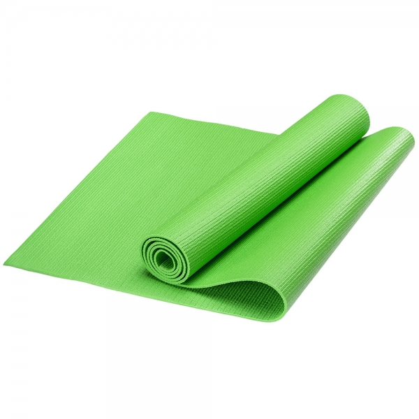 HKEM112-03-GREEN Коврик для йоги, PVC, 173x61x0,3 см зеленый Спортекс
