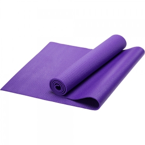 HKEM112-03-PURPLE Коврик для йоги, PVC, 173x61x0,3 см фиолетовый Спортекс