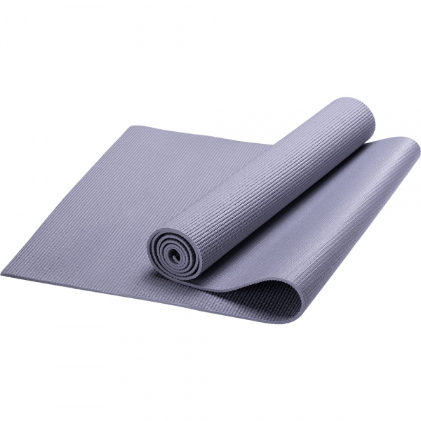 HKEM112-03-GRAY Коврик для йоги, PVC, 173x61x0,3 см серый Спортекс