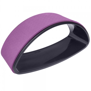 Колесо эллипс для йоги 39х21см 13мм черно/фиолетовый D34429 Спортекс FWHH-395-2